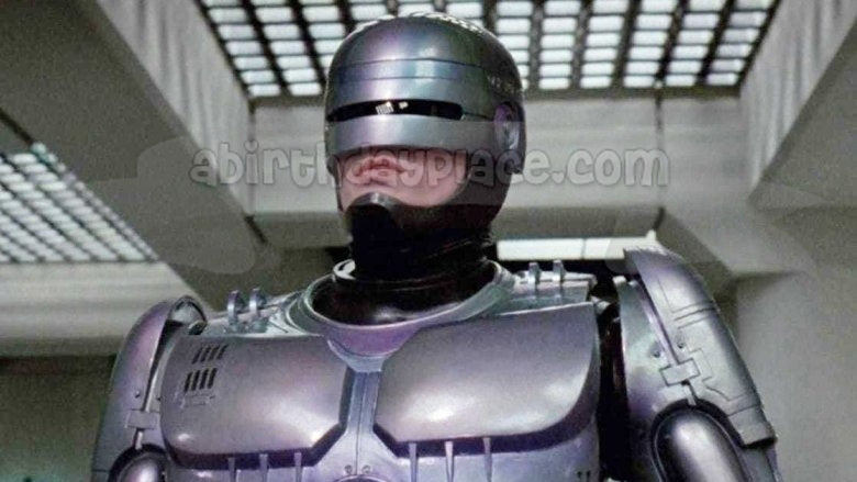 Robocop Dystopian Sci Fi Action Movie Classic Edible Cake Topper Image ABPID52792