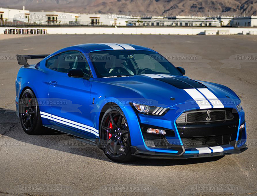 Shelby GT500 Mustangsuper Serpiente Coche de Carreras Imagen comestible para tarta ABPID52814 