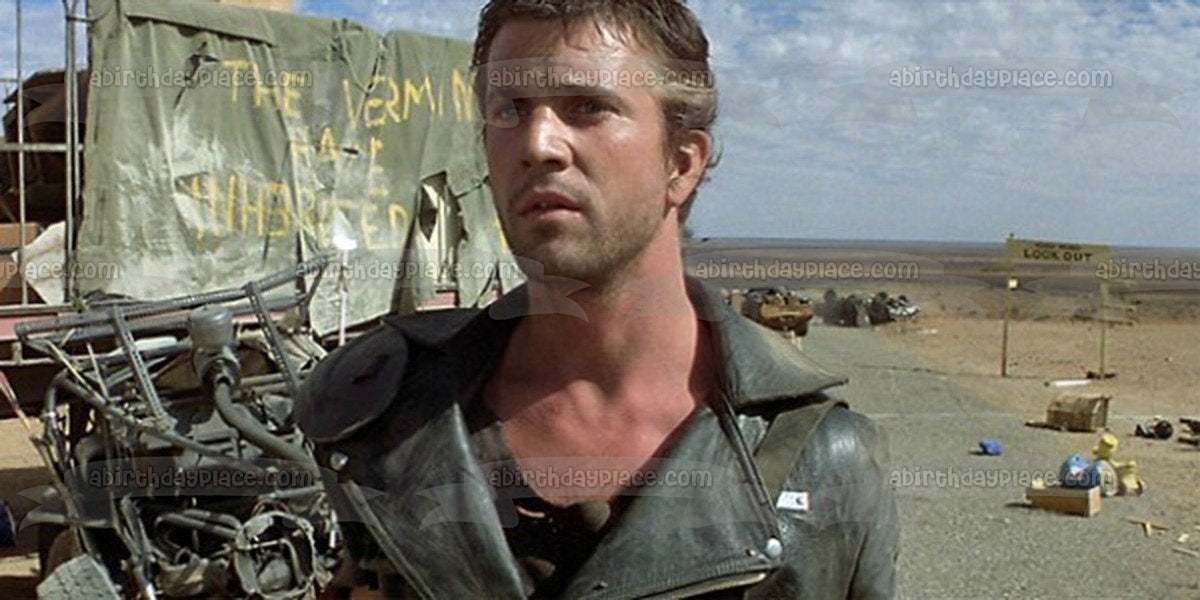 Mad Max Mel Gibson película clásica decoración comestible para tarta imagen ABPID52839 