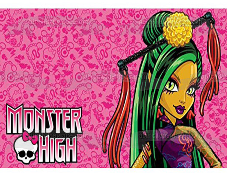 Adorno comestible largo para tarta Monster High Jinafire Imagen ABPID52849 