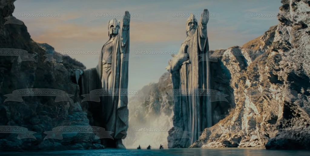 The Lord Of The Rings Gate Of Argonath Fantasy Movie Edible Cake Toppe 