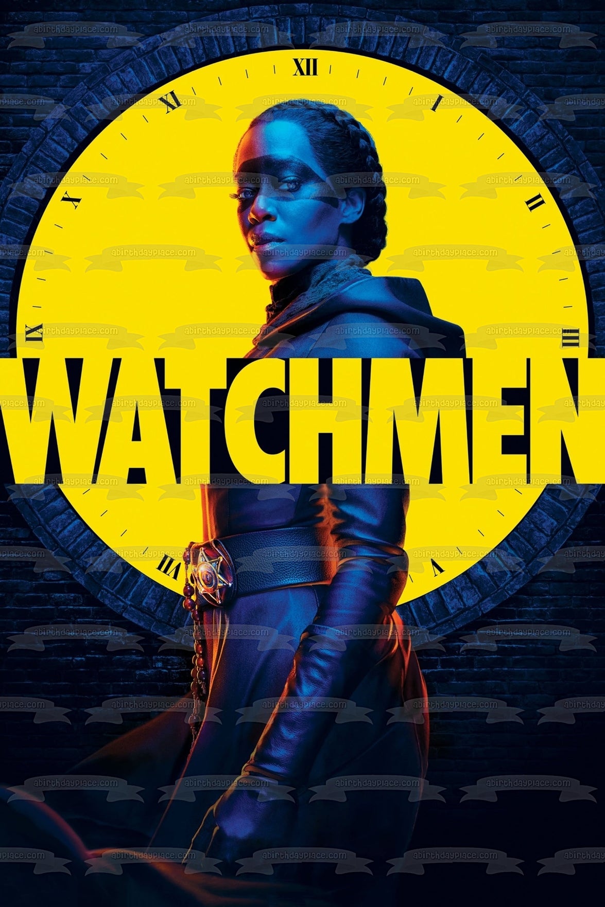 Póster de la serie Watchmen TV Show Hbo Sister Night, decoración comestible para tarta, imagen ABPID52881 