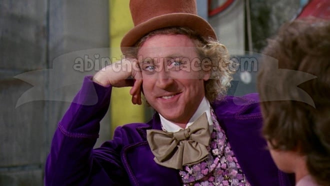 Willy Wonka y la fábrica de chocolate Gene Wilder Roald Dahl Película Decoración comestible para tarta Imagen ABPID52883 