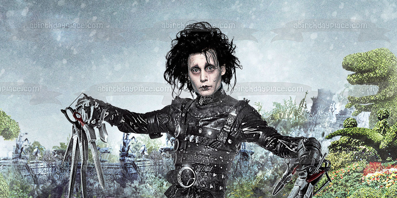 Edward Scissorhands Tim Burton Película Johnny Depp Imagen comestible para tarta ABPID52967 