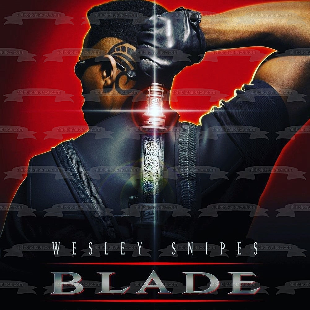 Blade Sword Movie Poster Edible Cake Topper Image ABPID52971