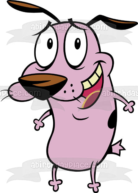 Courage the Cowardly Dog Cartoon Network Animated TV Show Edible Cake Topper Image ABPID53205