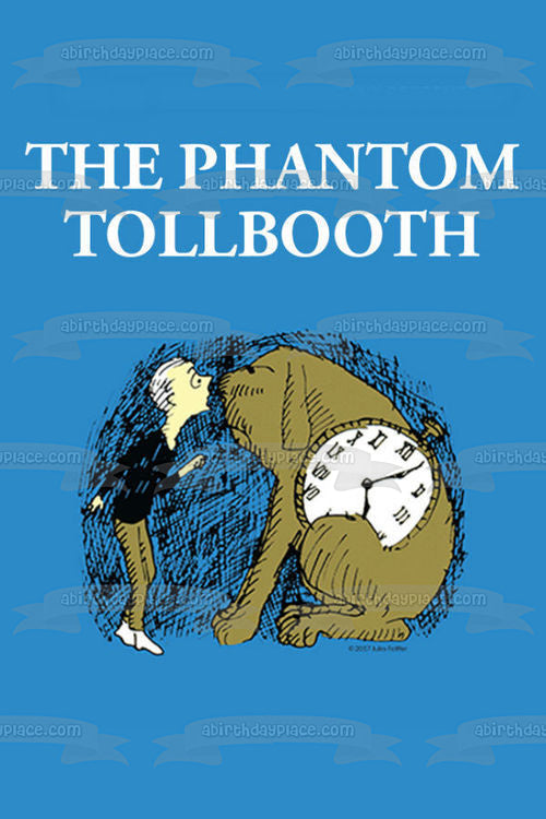 The Phantom Tollbooth Classic Literature Book Cover Norton Juster Milo Tock Edible Cake Topper Image ABPID53258