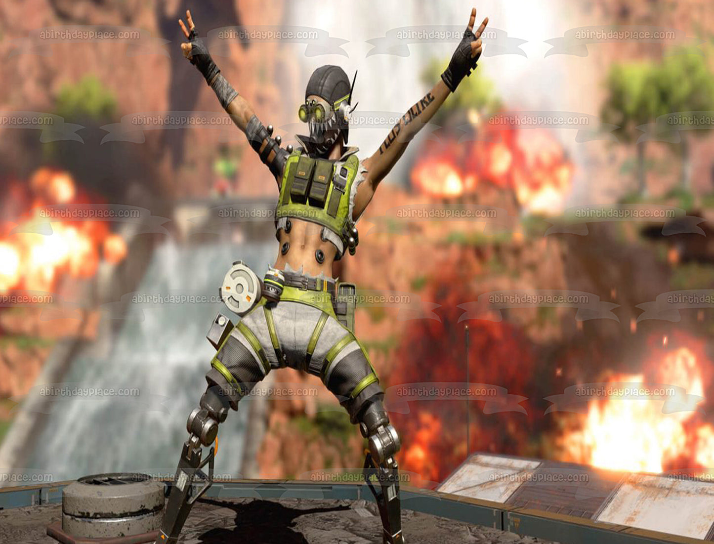 Imagen comestible para decoración de tarta de Apex Legends Octane ABPID53434 