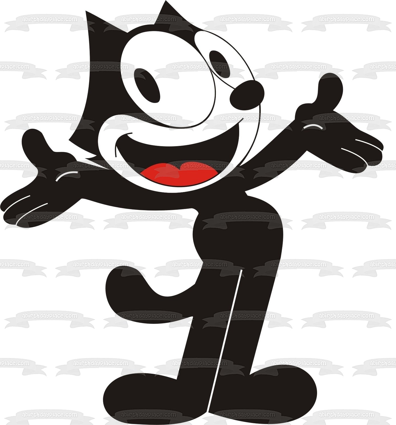 Felix the Cat Classic Cartoon Character Animated Edible Cake Topper Image ABPID53443