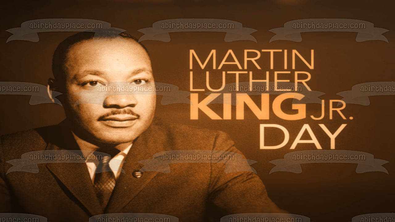 Martin Luther King Jr. Day Edible Cake Topper Image ABPID53565