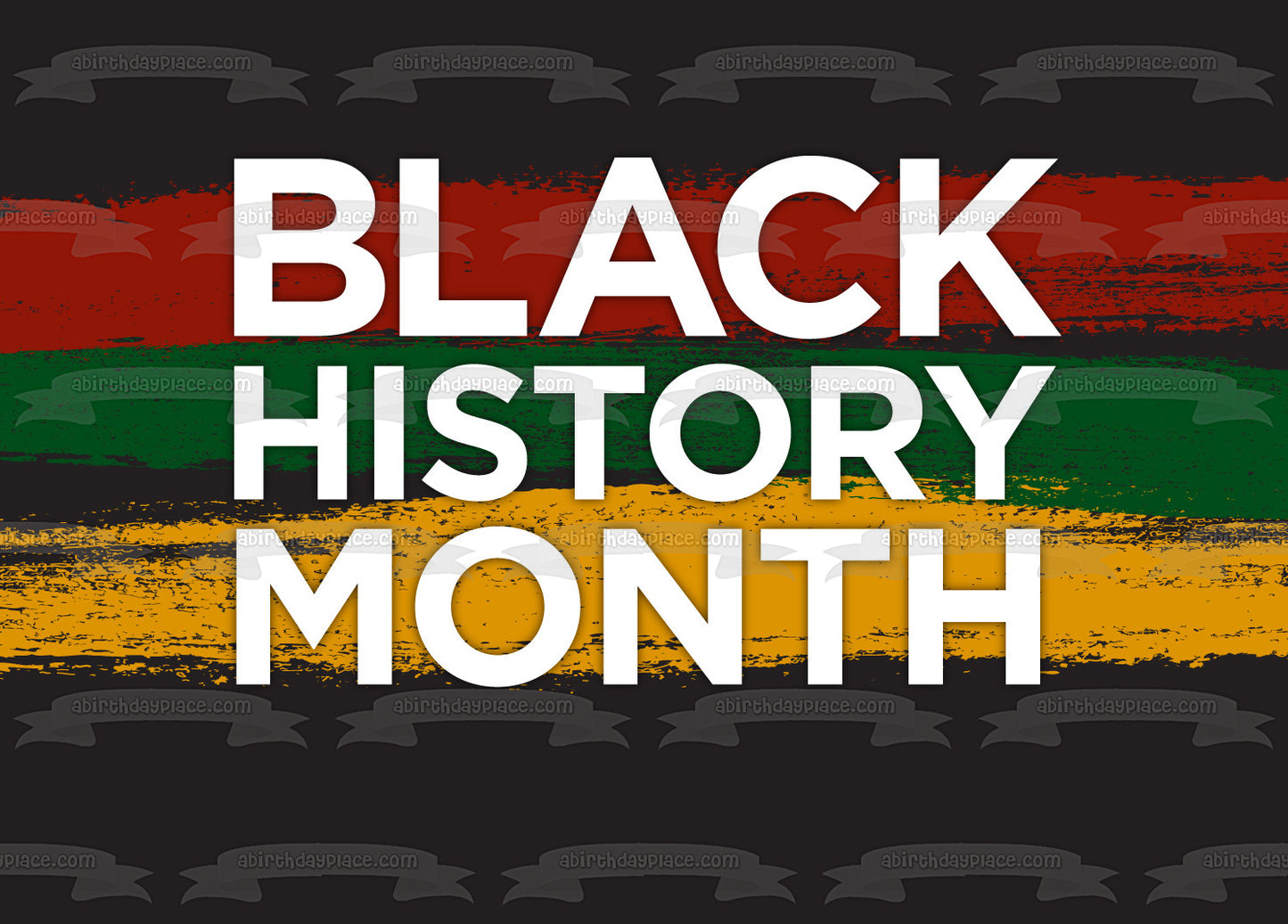 Black History Month Edible Cake Topper Image ABPID53568