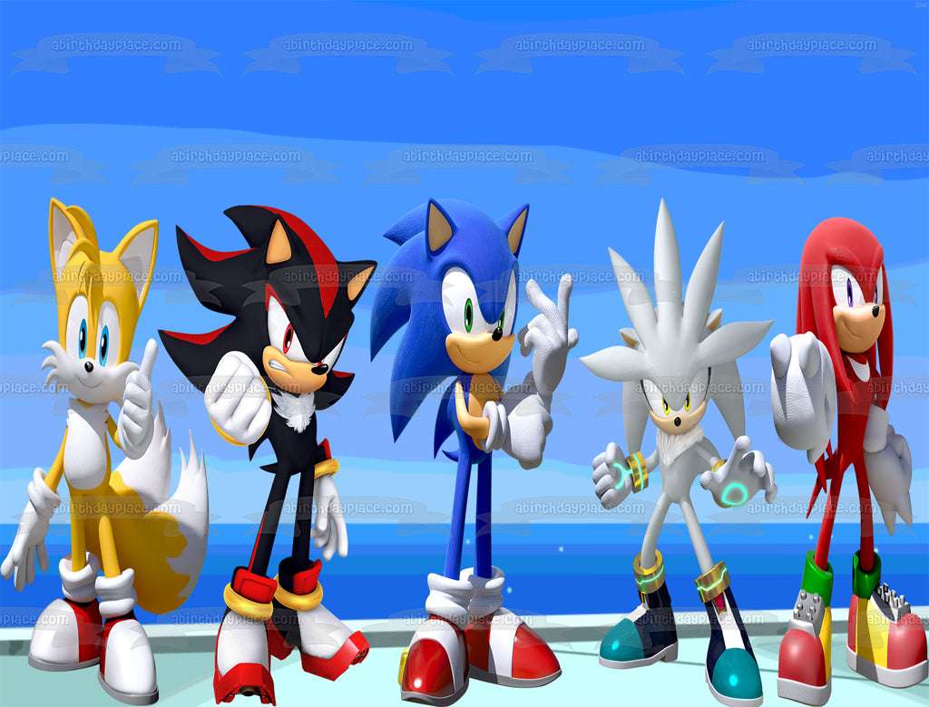 sonic the hedgehog, shadow the hedgehog, tails, knuckles the echidna, and silver  the hedgehog (sonic and 1 more) drawn by aioles