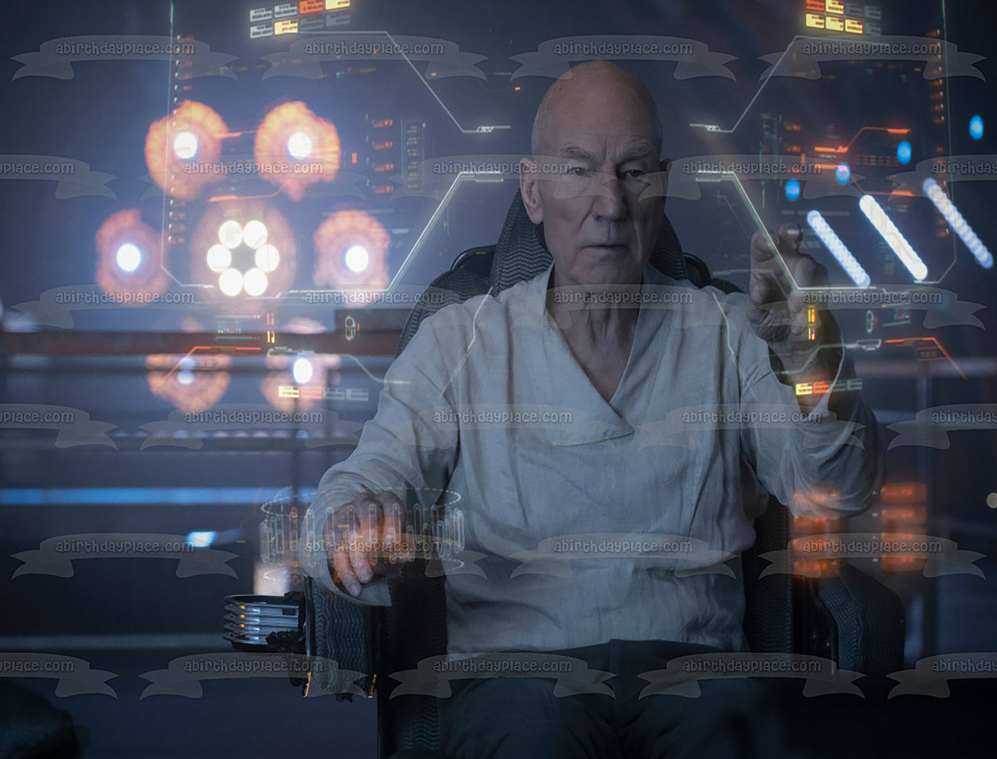 Imagen comestible para tarta de Star Trek Picard Patrick Stewart ABPID53653 