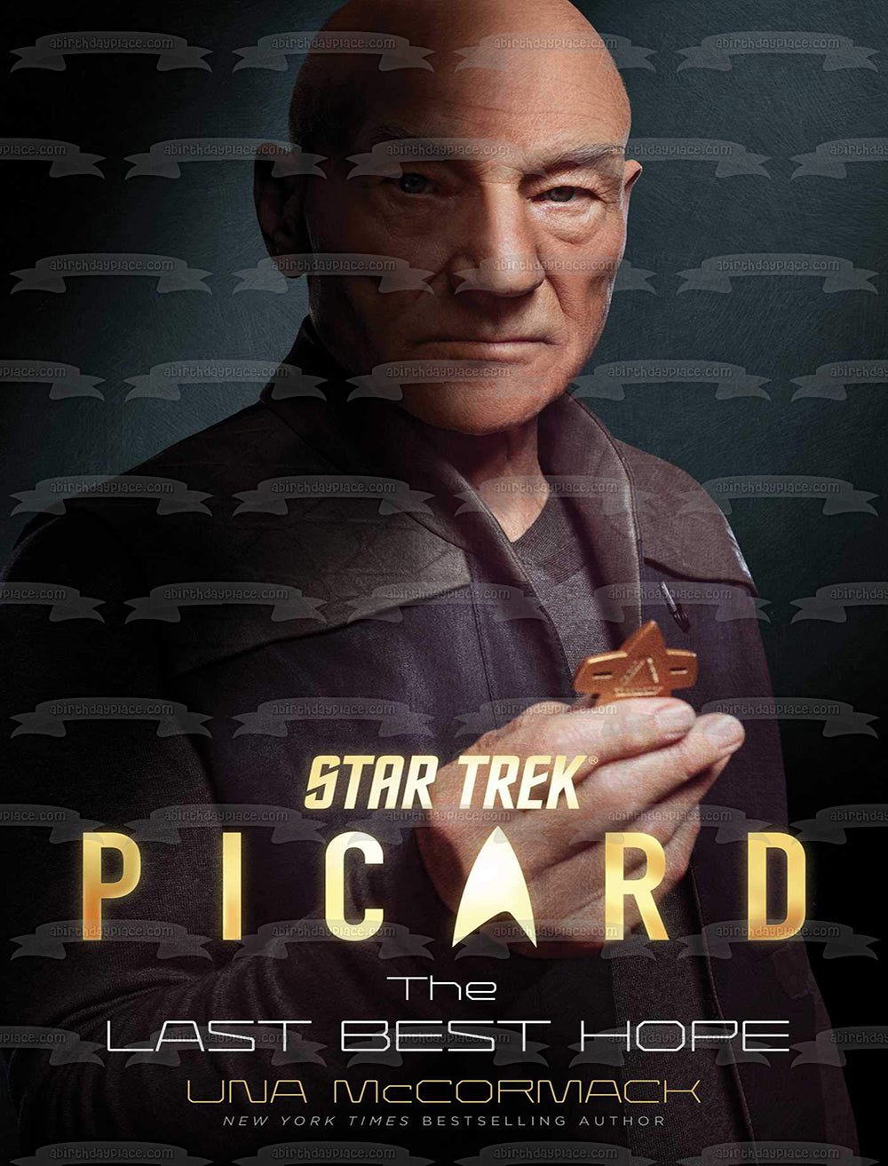 Star Trek Picard, la última portada del libro Best Hope, decoración comestible para tarta, imagen ABPID53655 