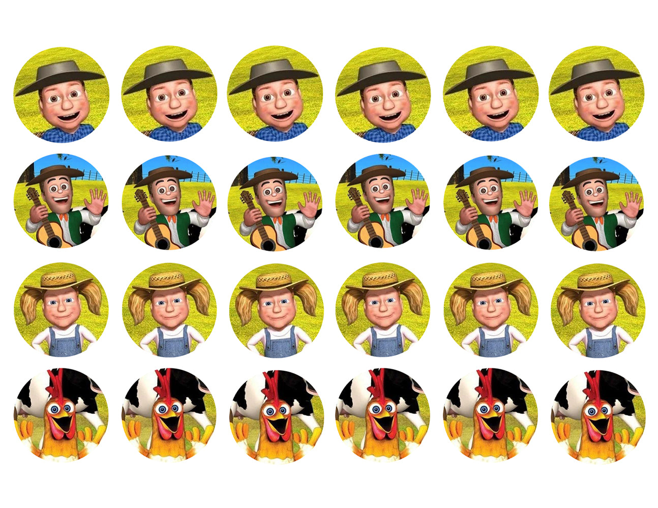 La Granja De Zenon 24 Count Cupcake Toppers Edible Cupcake Topper Images ABPID54081