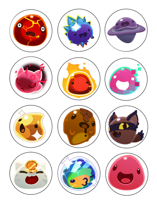 Slime Rancher Secret Rancher DLC Angelic Tiger Arcane Radiant Edible Cupcake Topper Images ABPID54093