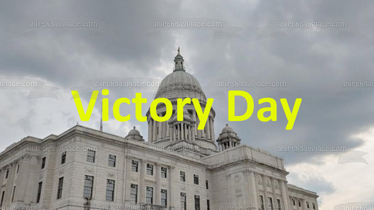 Victory Day Edible Cake Topper Image ABPID54161