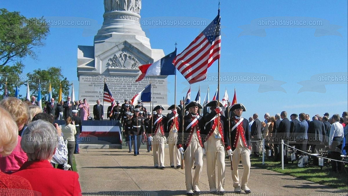 Yorktown Victory Day American Soldiers Edible Cake Topper Image ABPID54276