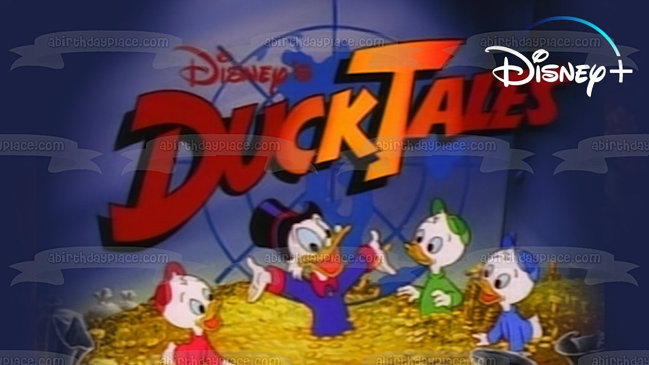 Duck Tales Scrooge McDuck Huey Duey Louie Imagen comestible para decoración de tarta ABPID54379 