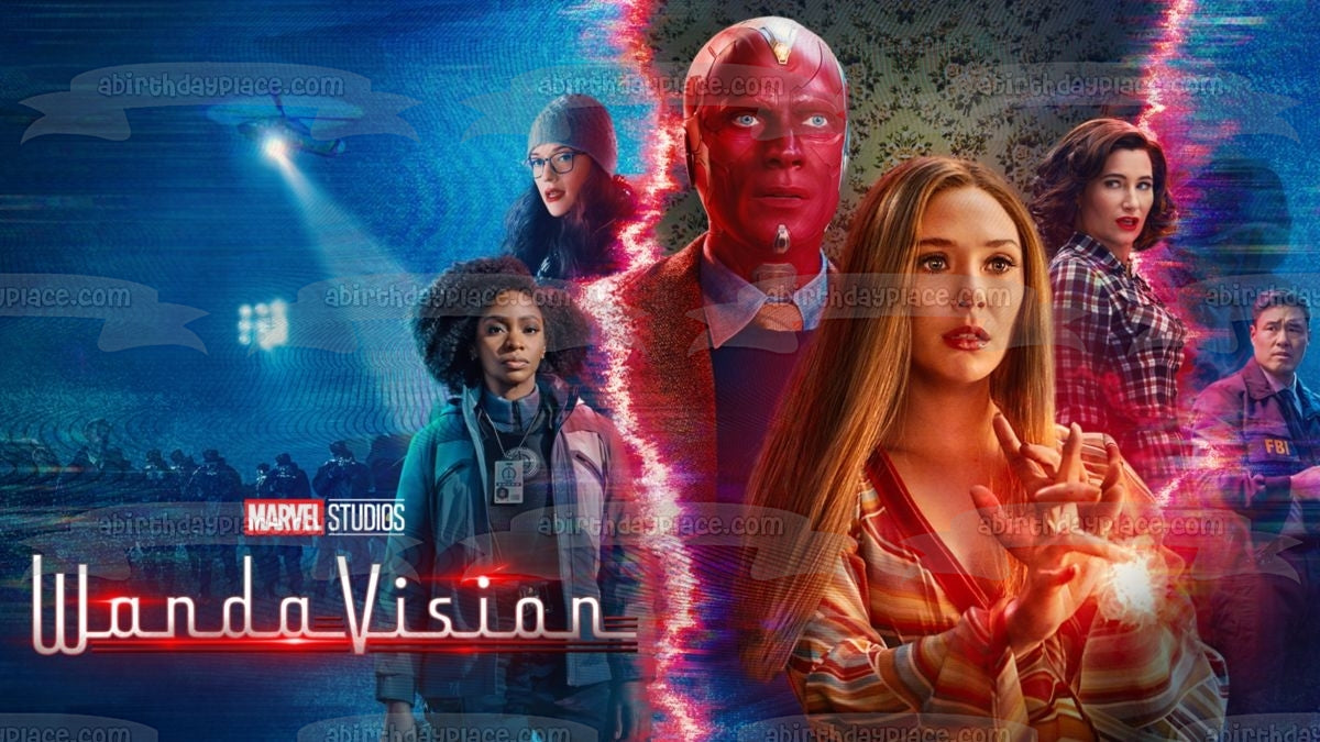 Wanda Vision Wanda Maximoff Vision Imagen comestible para decoración de tarta ABPID54388 