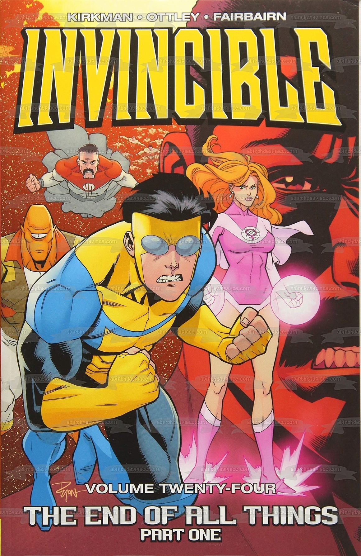 Invincible Omni-Man Samantha Eve Edible Cake Topper Image ABPID54392