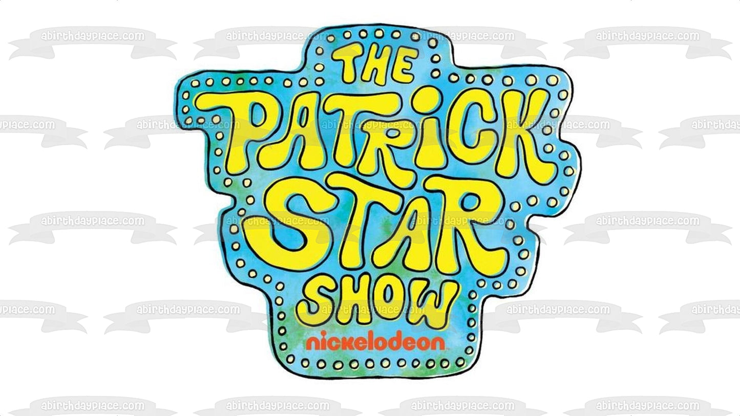 Imagen comestible para decoración de tarta con el logotipo de Nickelodeon de The Patrick Star Show ABPID54507 