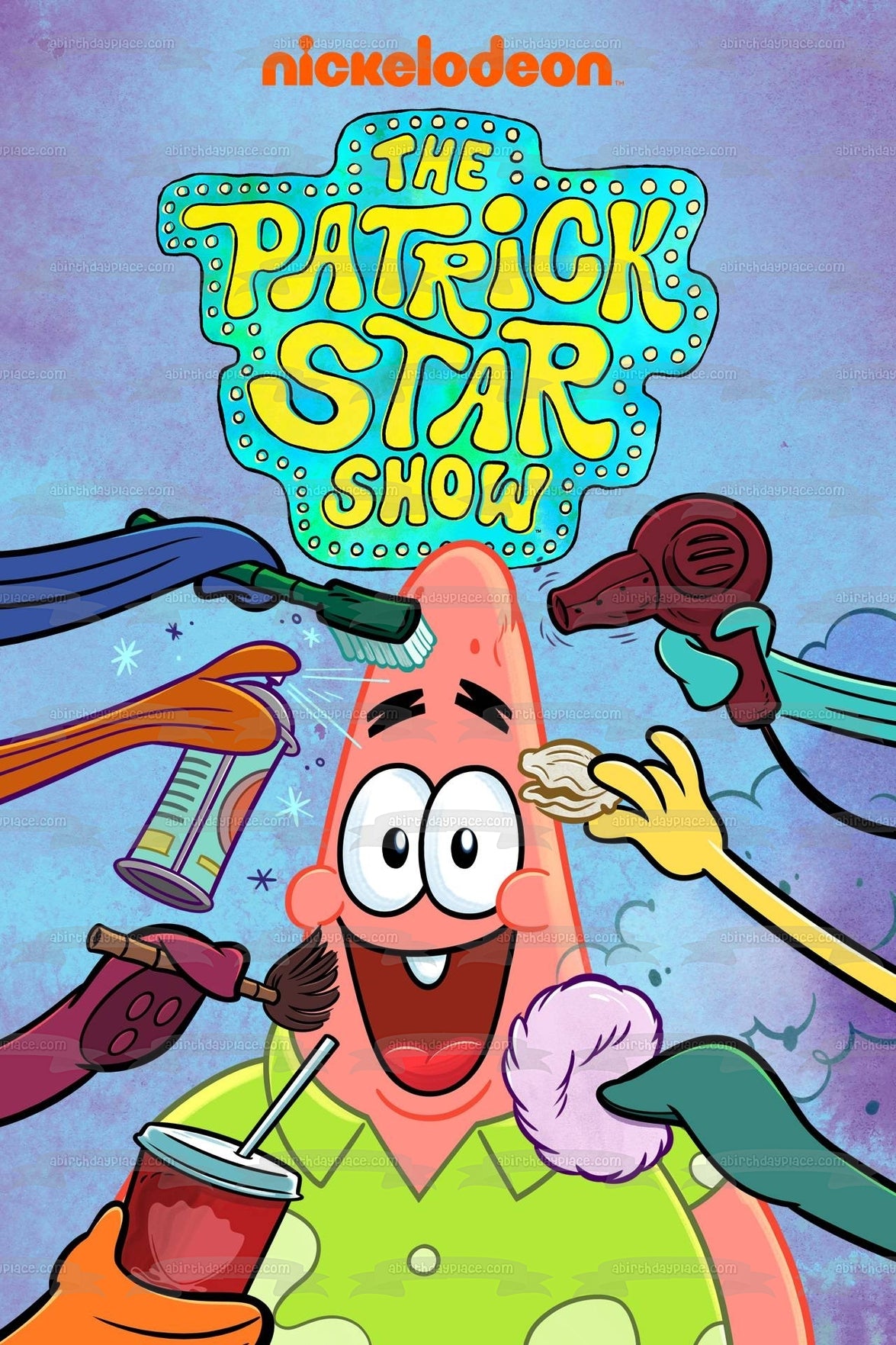 The Patrick Star Show Patrick Edible Cake Topper Image ABPID54510