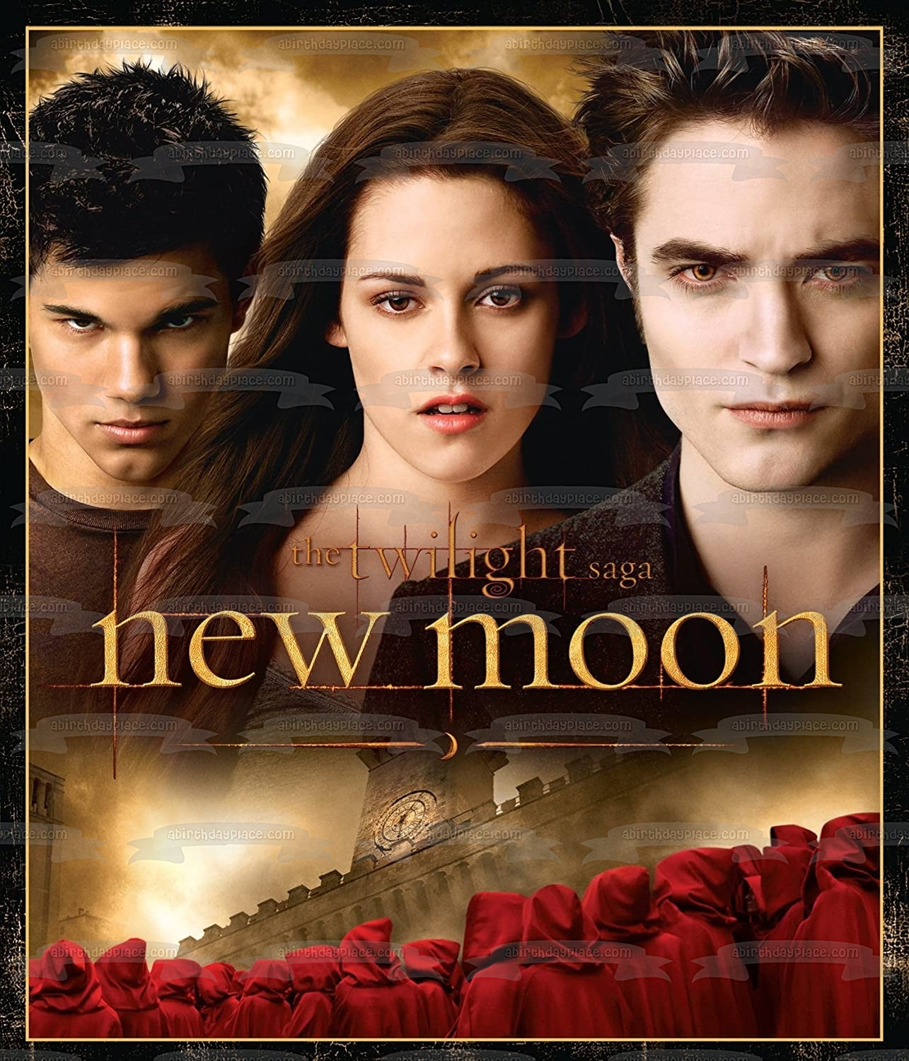 The Twilight Saga: New Moon Jacob Bella Edward Edible Cake Topper Image ABPID54554