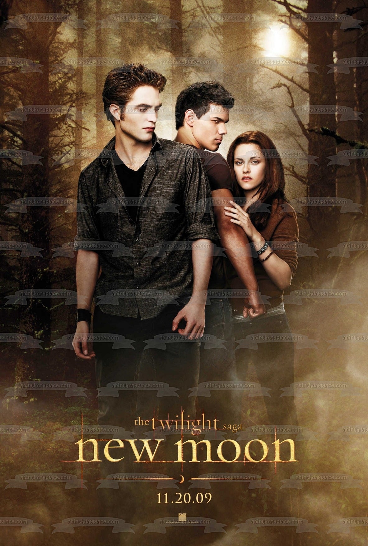 The Twilight Saga: New Moon Edward Bella Jacob Edible Cake Topper Image ABPID54557