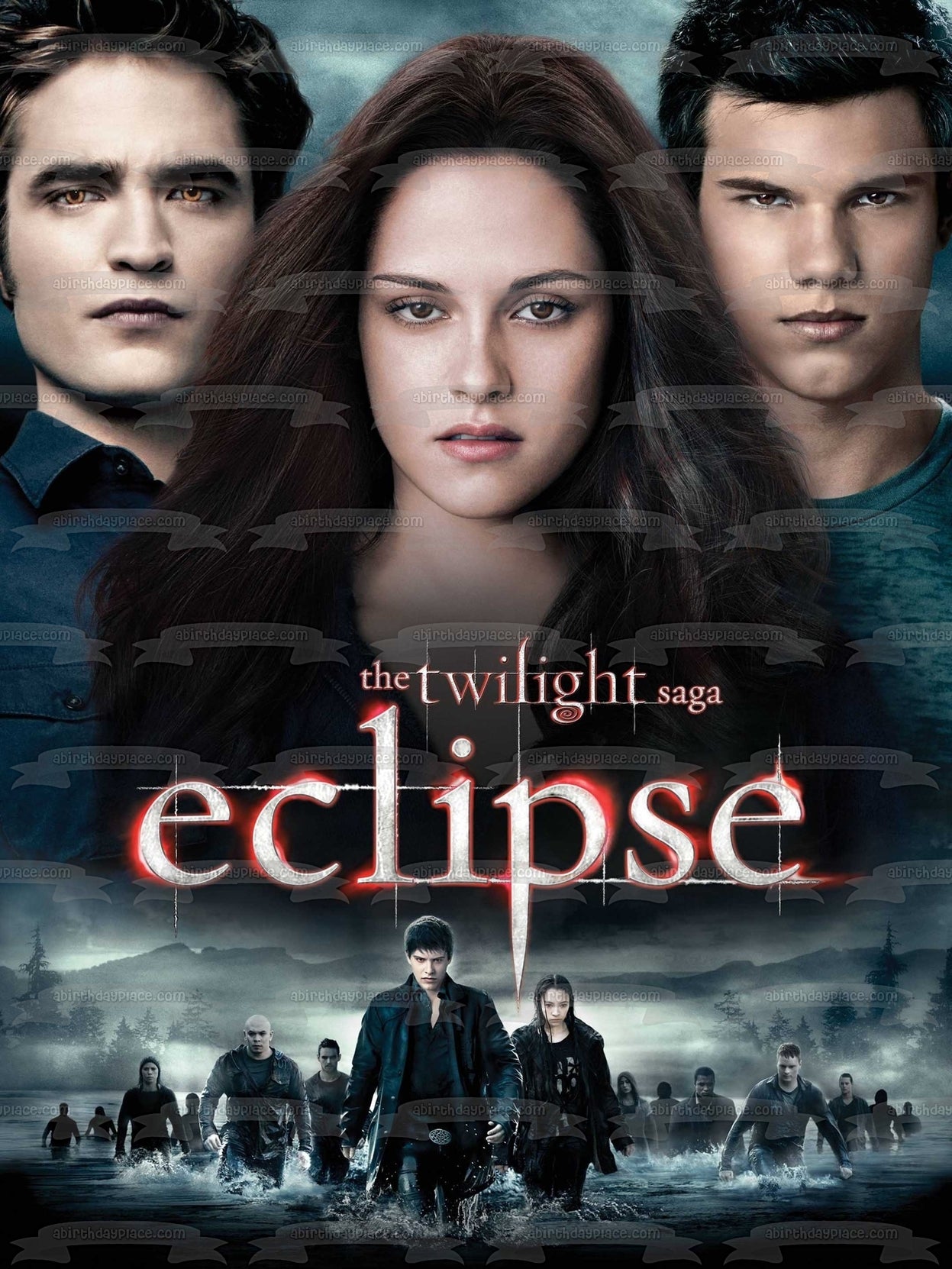 The Twilight Saga: Eclipse Bella Edward Jacob Emmet Edible Cake Topper Image ABPID54573