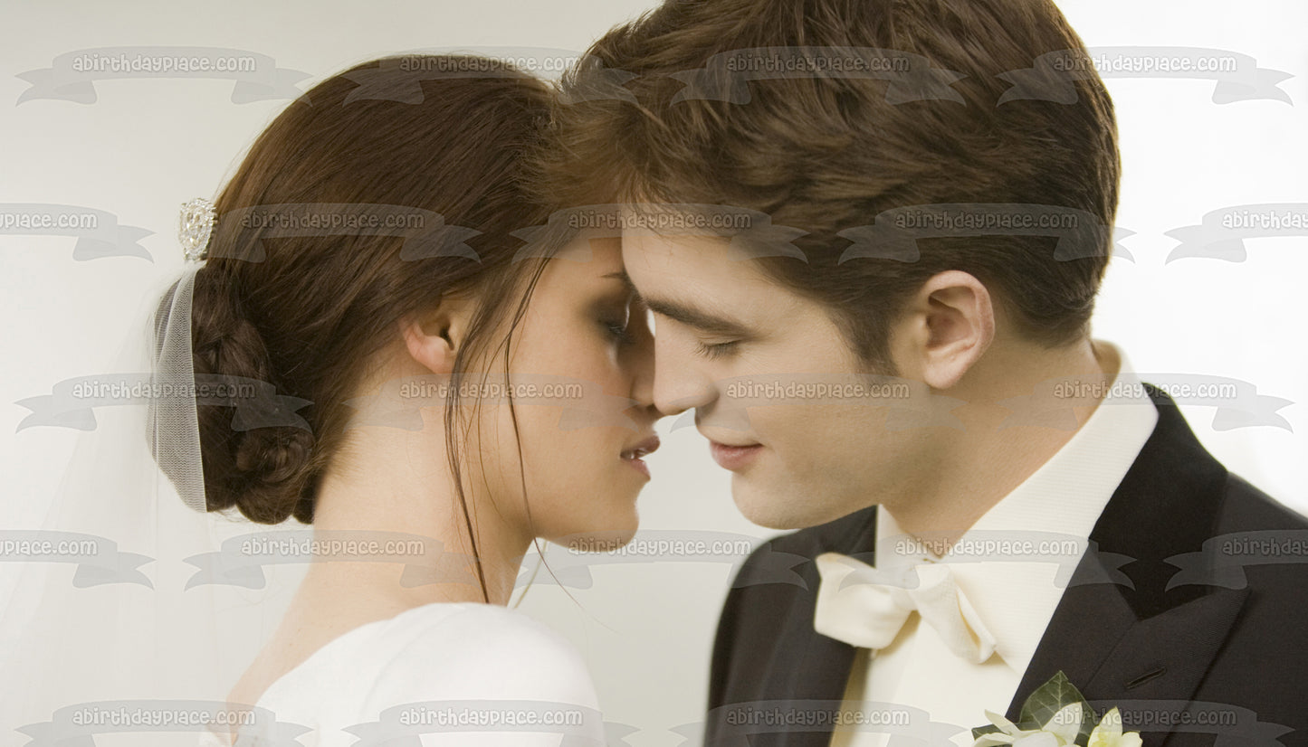 Adorno comestible para tarta de boda de Edward Bella, La saga Crepúsculo: Amanecer, parte 1, imagen ABPID54587 