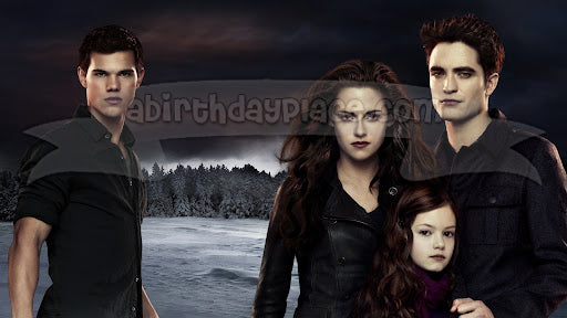 The Twilight Saga: Breaking Dawn Part 2 Jacob Bella Edward Renesme Edible Cake Topper Image ABPID54589