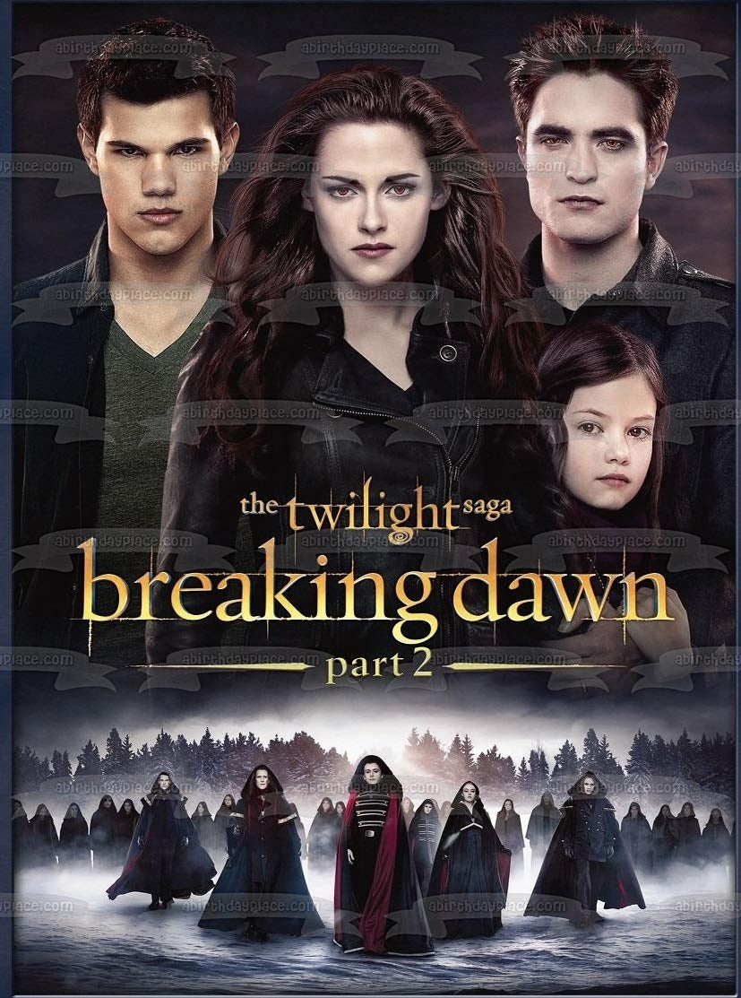 The Twilight Saga: Breaking Dawn Part 2 Jacob Bella Edward Renesme Edible Cake Topper Image ABPID54592