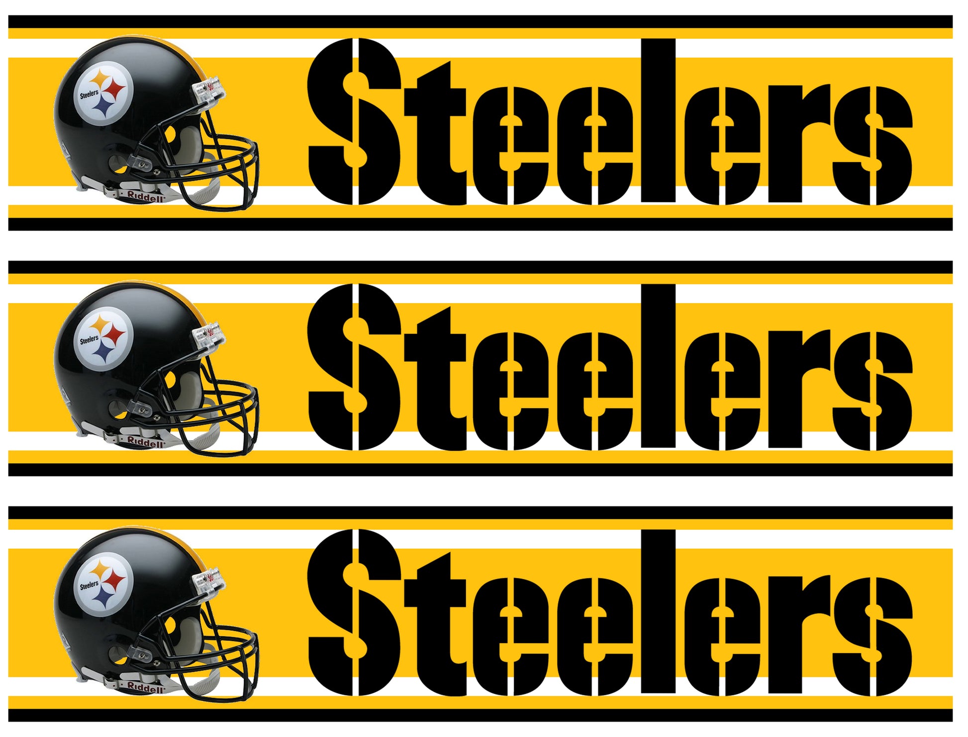 NFL Pittsburgh Steelers Logo and Helmets ABPID54645