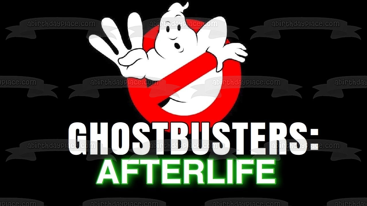 Ghostbusters: Afterlife Logo with Mooglie Edible Cake Topper Image ABPID54652