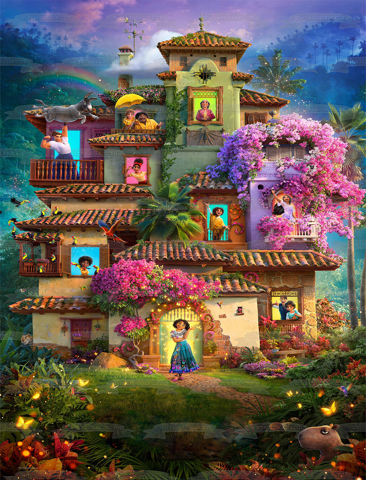 Disney Encanto Movie Poster Mirabel Julietta Isabella Edible Cake Topper Image ABPID54682