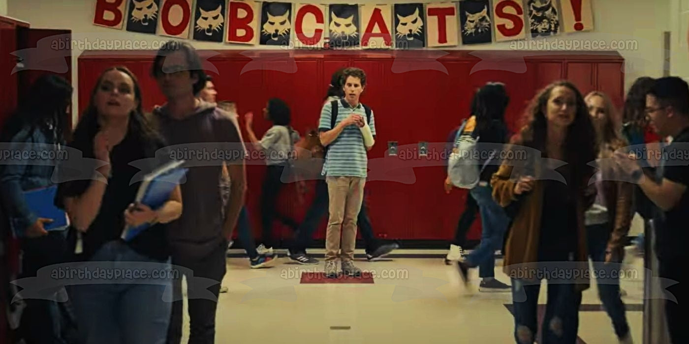 Estimado Evan Hansen Evan en la escuela en Lockers Imagen comestible para decoración de tarta ABPID54700 