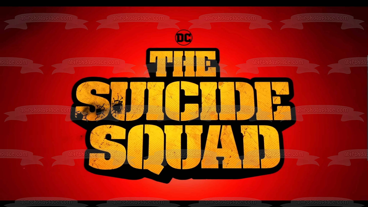 DC Comics the Suicide Squad Logo Edible Cake Topper Image ABPID54758