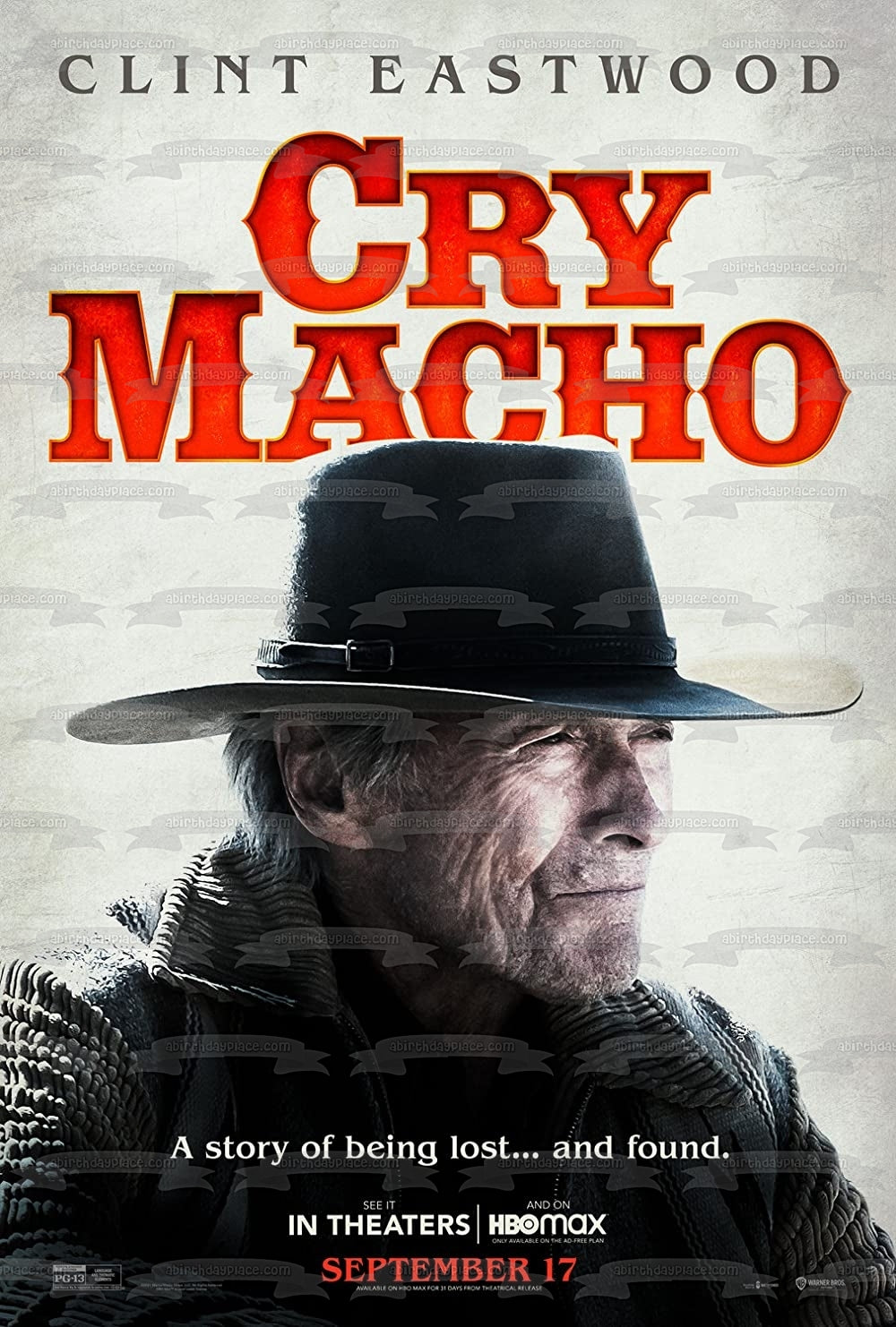 Cry Macho Movie Poster Miko Edible Cake Topper Image ABPID54796