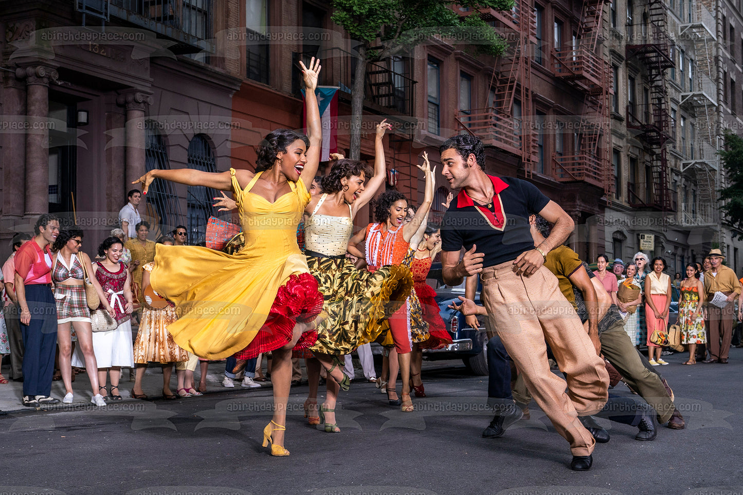 West Side Story Anita Maria Tony bailando decoración comestible para tarta imagen ABPID54837 