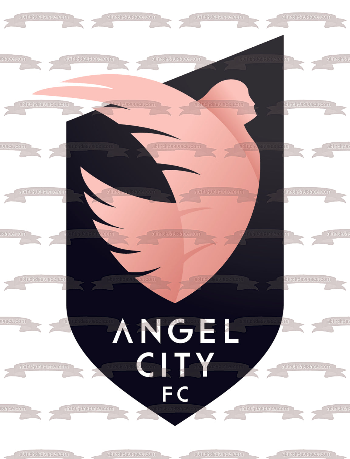 Angel City Football Club Logo Edible Cake Topper Image ABPID55601