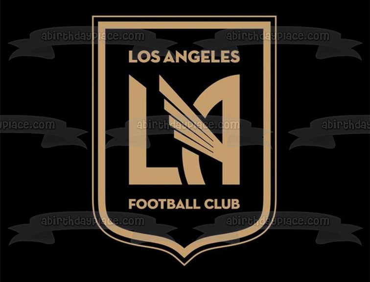 Imagen comestible para decoración para tarta con logotipo del equipo de fútbol Lafc de Los Angeles Football Club ABPID55648 