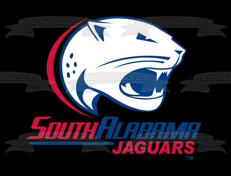 University of South Alabama Jaguars Team Logo Edible Cake Topper Image ABPID55678