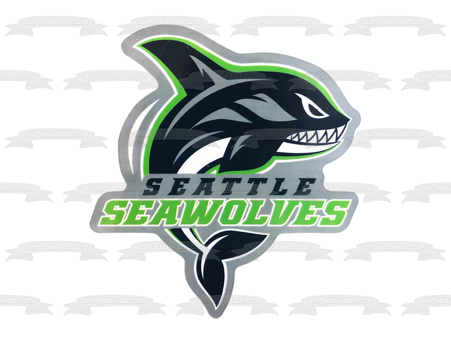 Seattle Seawolves Rugby Team Logo Edible Cake Topper Image ABPID55689