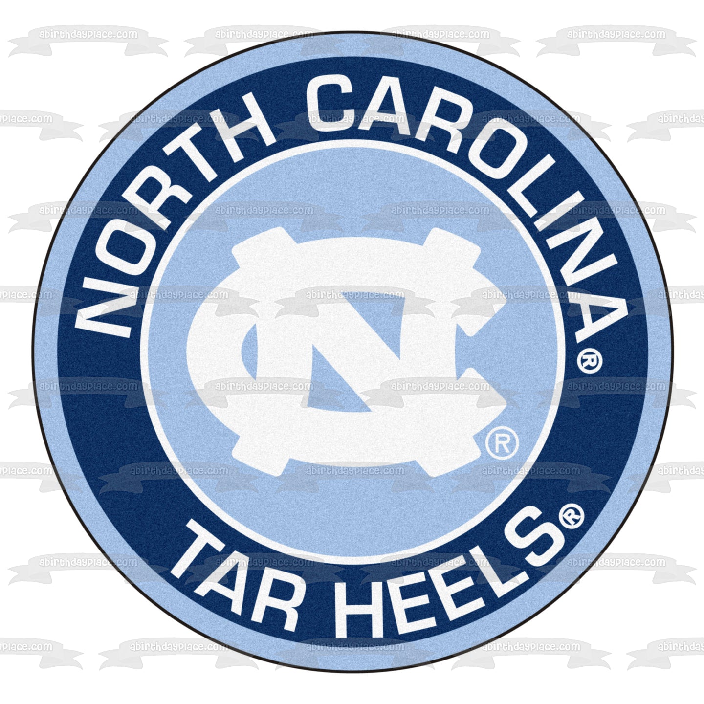 North Carolina Tar Heels Logo Edible Cake Topper Image ABPID55690