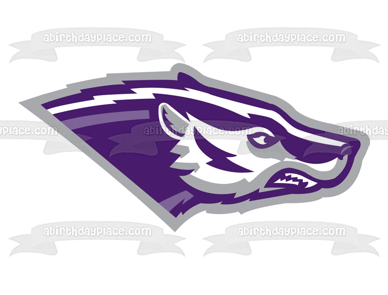 The Spring Hill Badgers Football Soccer Team Logo Edible Cake Topper Image ABPID55700