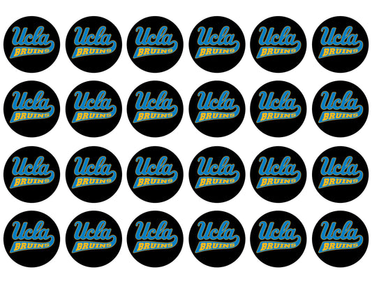 Ucla Bruins Logo Men's Basketball Edible Cupcake Topper Images ABPID55754