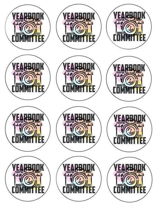 Yearbook Committee Camera Edible Cupcake Topper Images ABPID55763