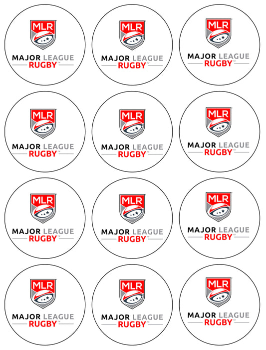 Mlr Major League Rugby Logo Edible Cupcake Topper Images ABPID55901