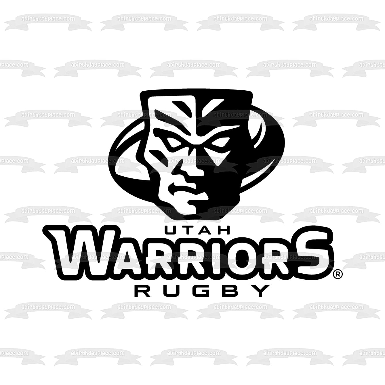 Utah Warriors Rugby Team Logo Edible Cake Topper Image ABPID55919